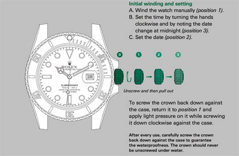 how to change date on a rolex